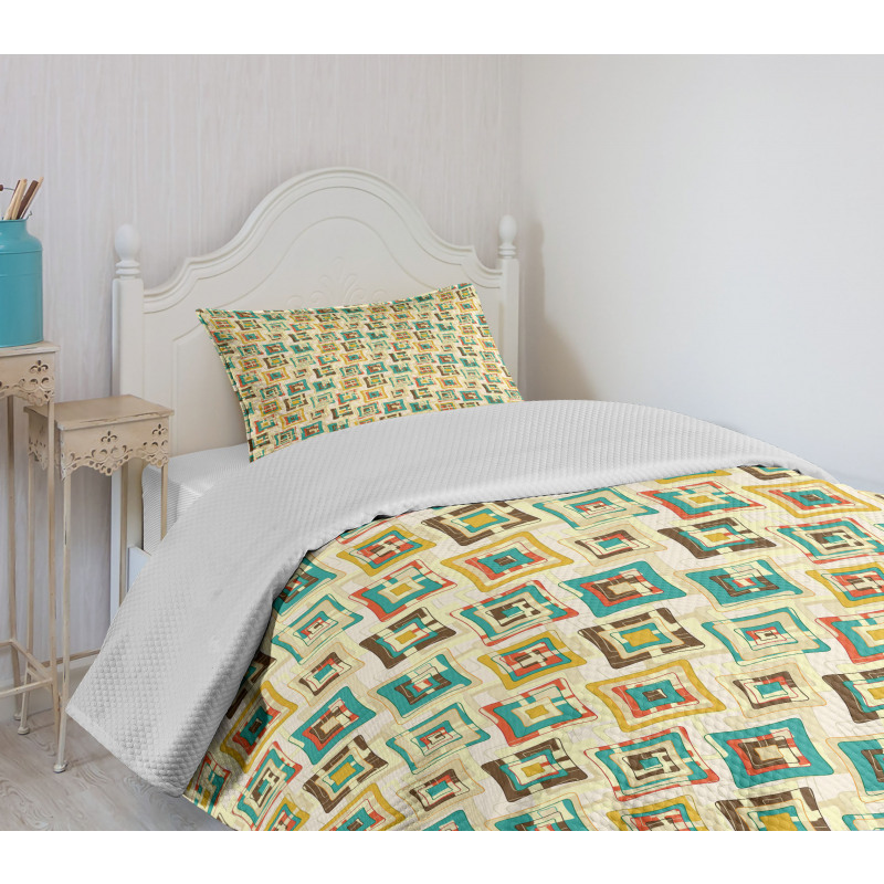 Surreal Puzzle Shape Bedspread Set