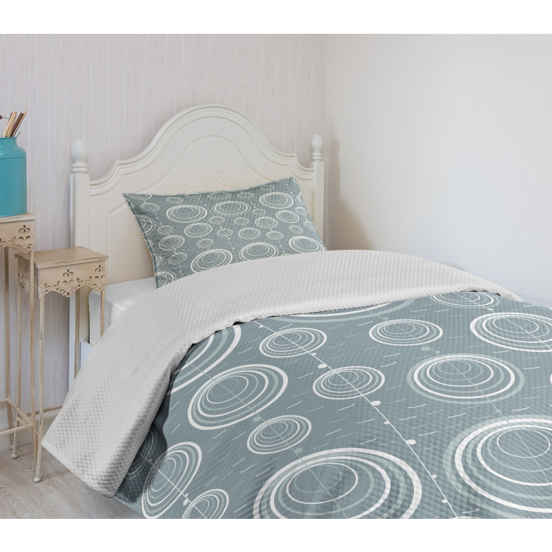 Wavy Short Lines Bedspread Set