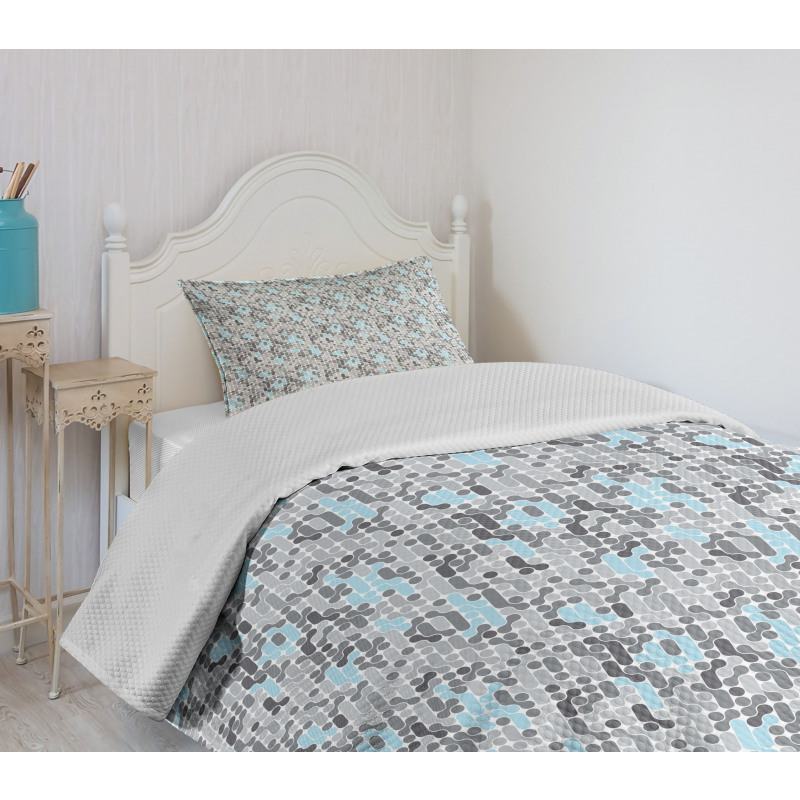 Modern Circular Maze Bedspread Set