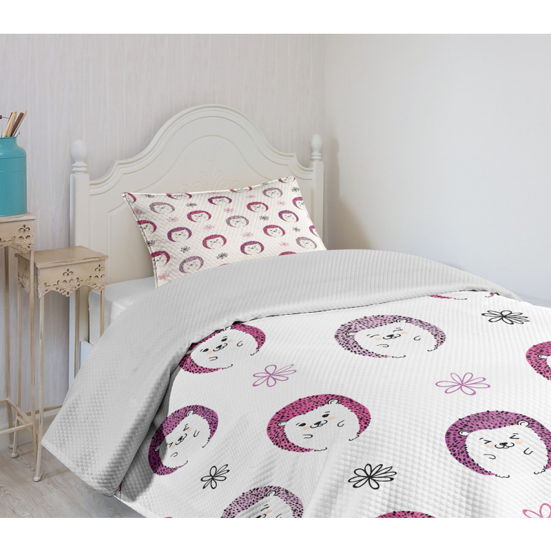 Colorful Spiky Animal Bedspread Set