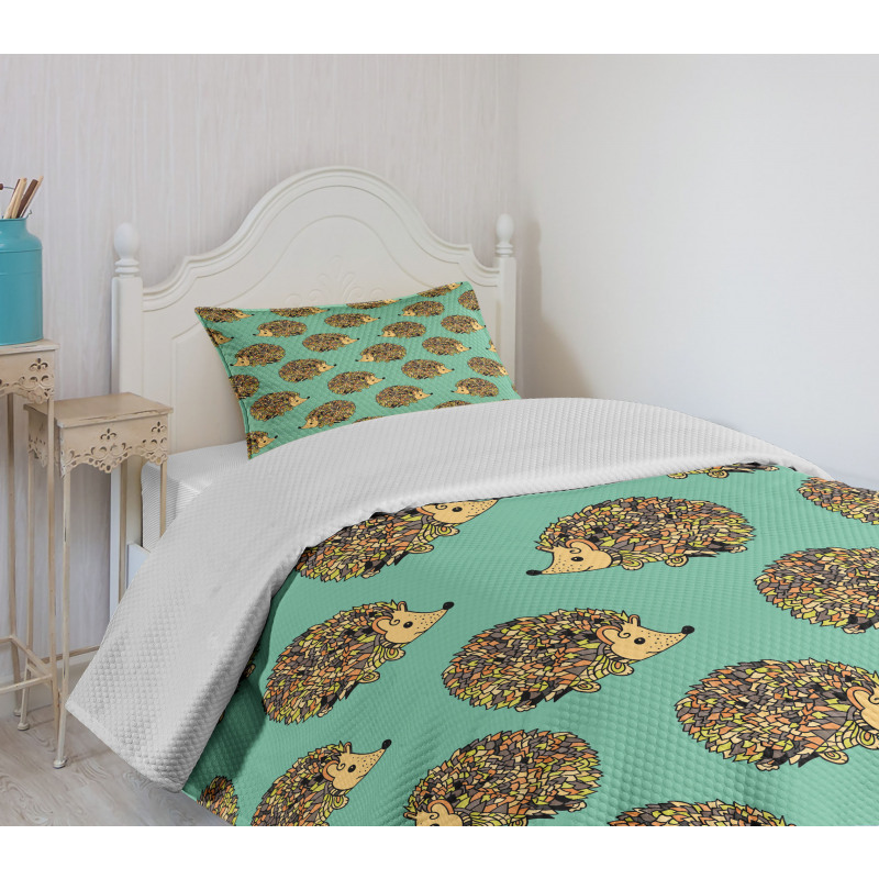 Cartoon Style Fun Bedspread Set