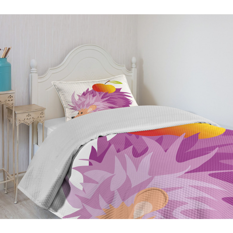 Abstract Animal Apple Bedspread Set