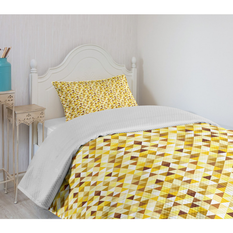 Triangle Rhombus Funky Bedspread Set