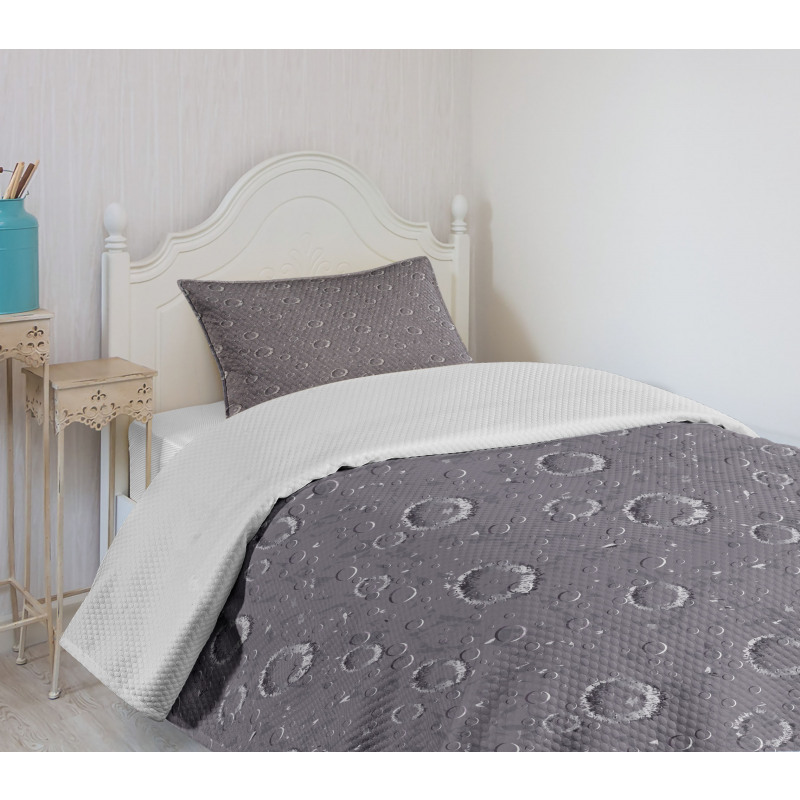 Asteroid Surface Crater Bedspread Set