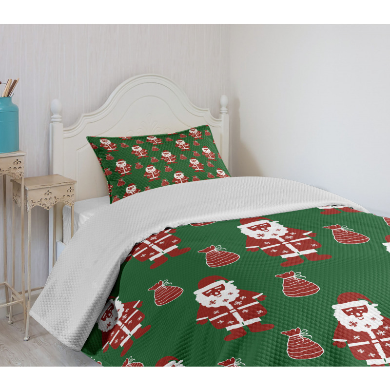 Santa Claus Present Bedspread Set