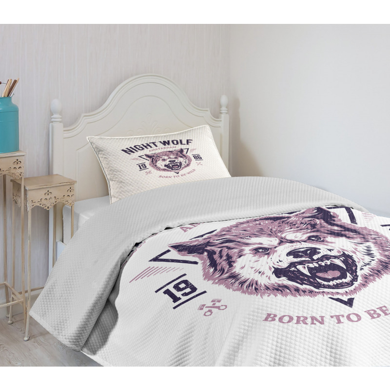 Roaring and Angry Animal Bedspread Set