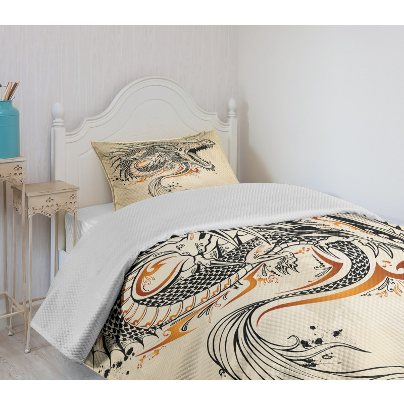 Doodle Creature Bedspread Set