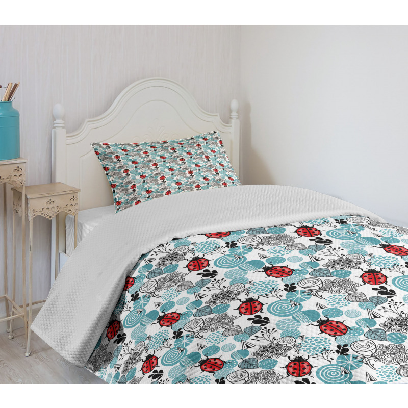 Romantic Roses Flowers Bedspread Set