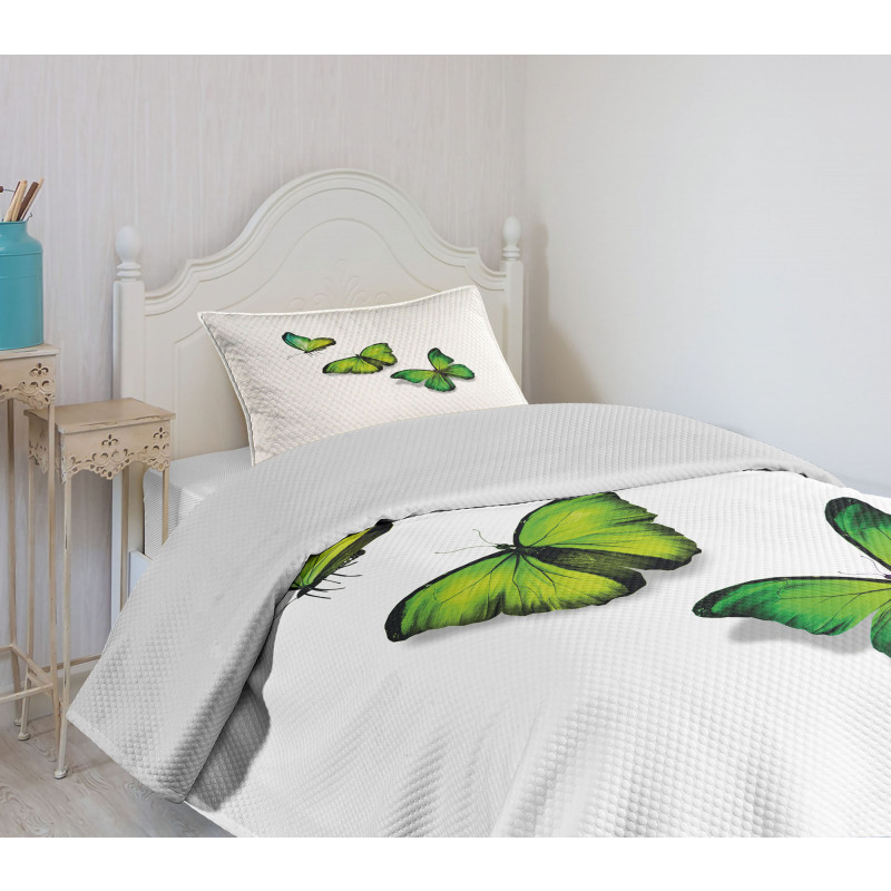 Spring Butterfly Bedspread Set