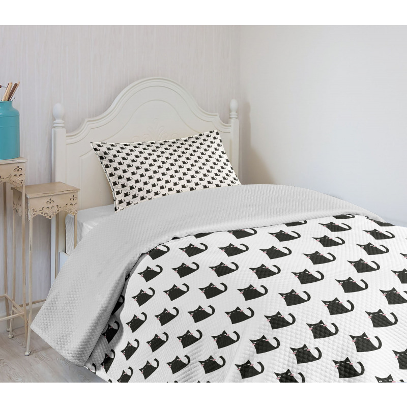 Abstract Modern Monochrome Bedspread Set