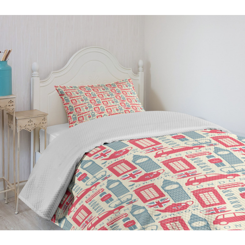 Popular British Culture Bedspread Set