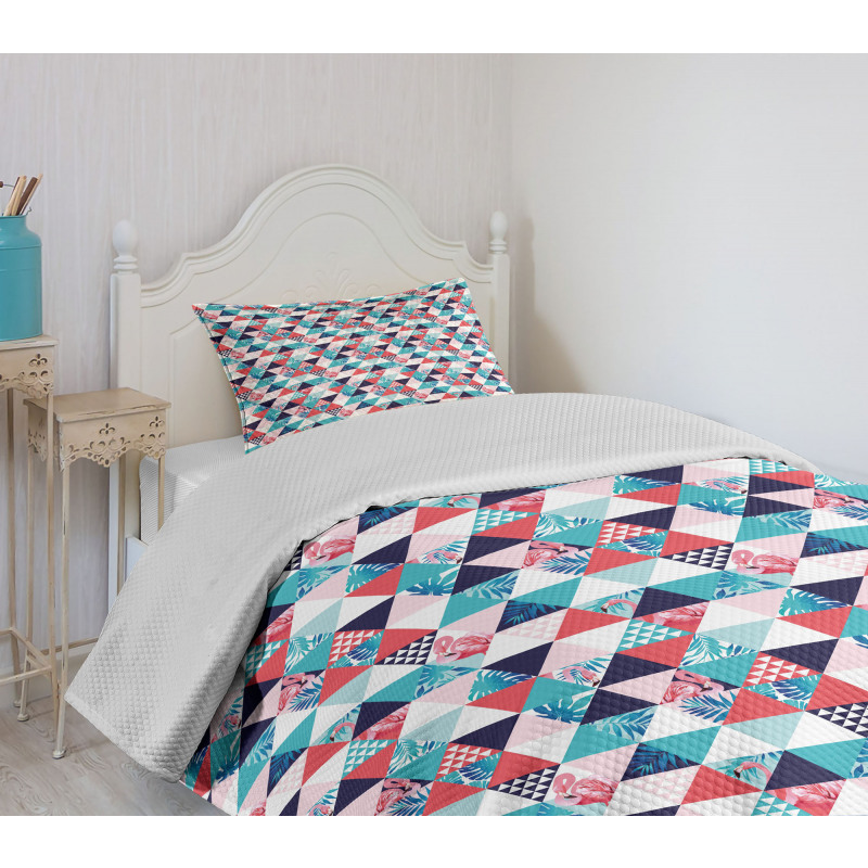 Triangles Beach Mosaic Bedspread Set