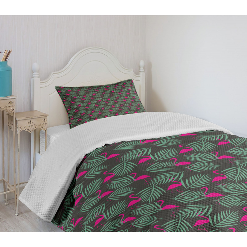 Zoo Animals in Pink Bedspread Set