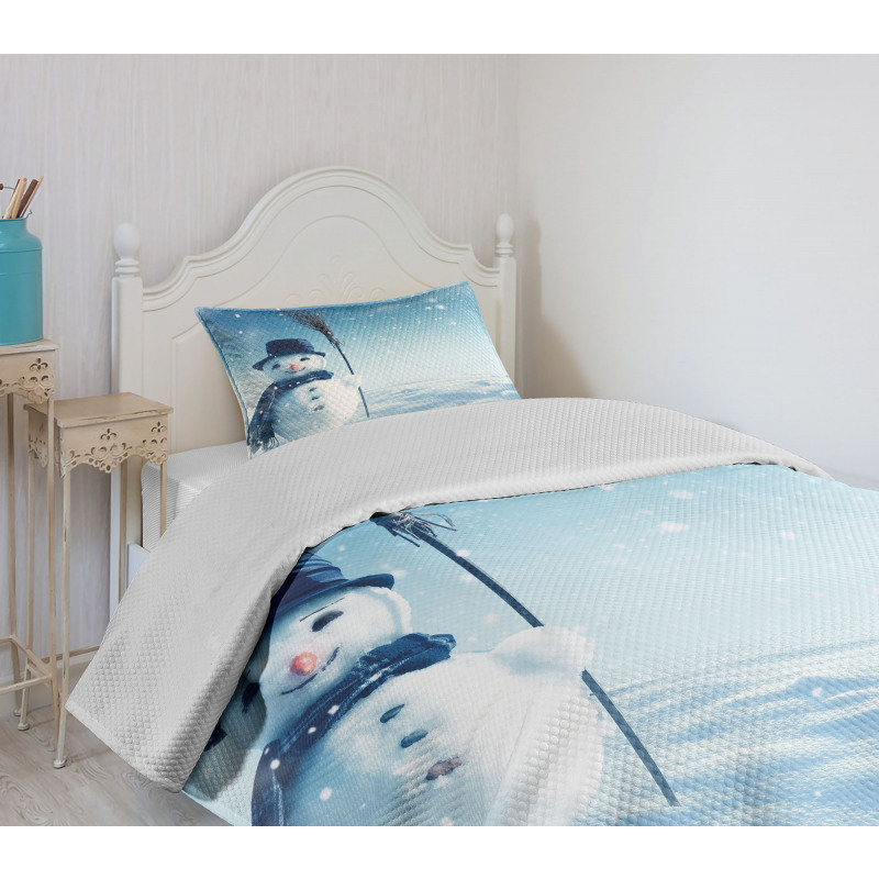 Wintry Land Snowy Cold Bedspread Set