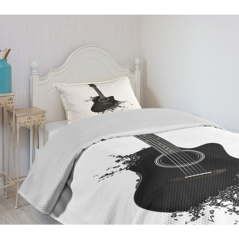 Musical Device Strings Bedspread Set