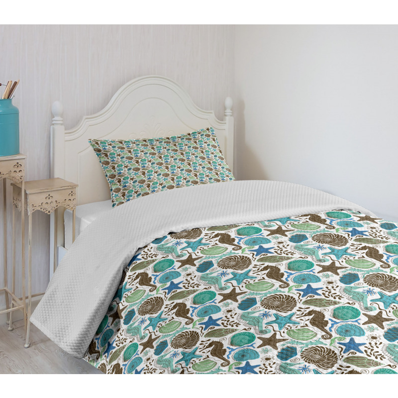 Abstract Maritime Bedspread Set