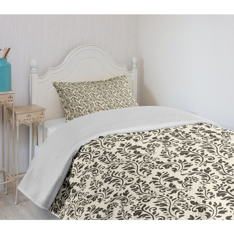 Abstract Nature Swirls Bedspread Set