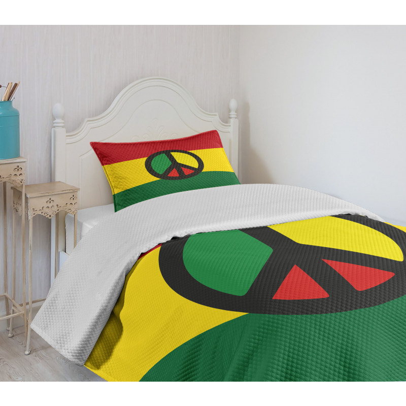 Reggae Culture Peace Bedspread Set