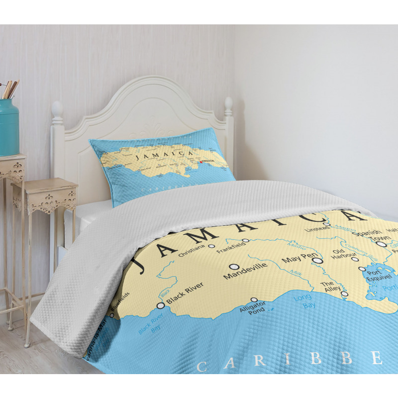 Caribbean Sea Tropic Bedspread Set