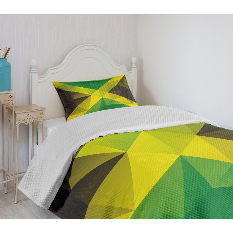 Triangle Polygon Flag Bedspread Set