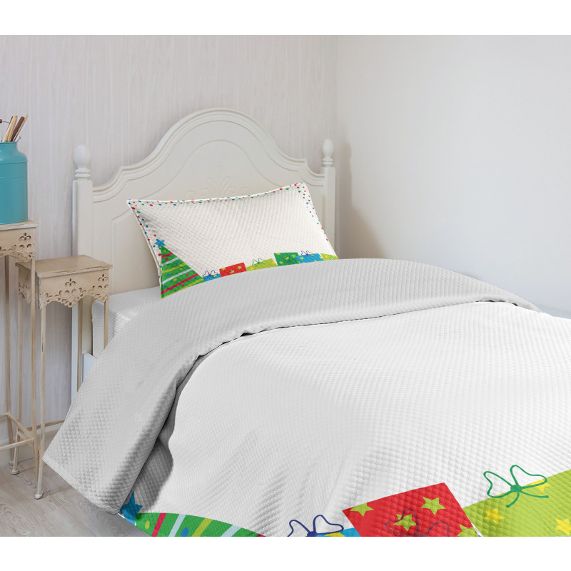 Christmas New Year Bedspread Set