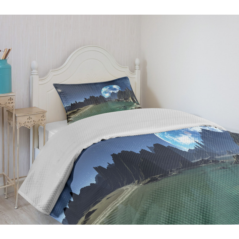 Earth from Alien Shores Bedspread Set