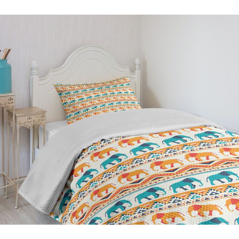Exotic Geometric Art Bedspread Set