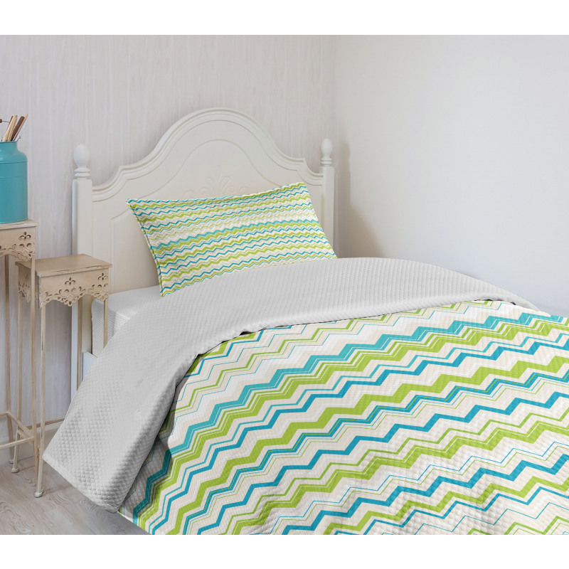 Chevron Order Design Bedspread Set