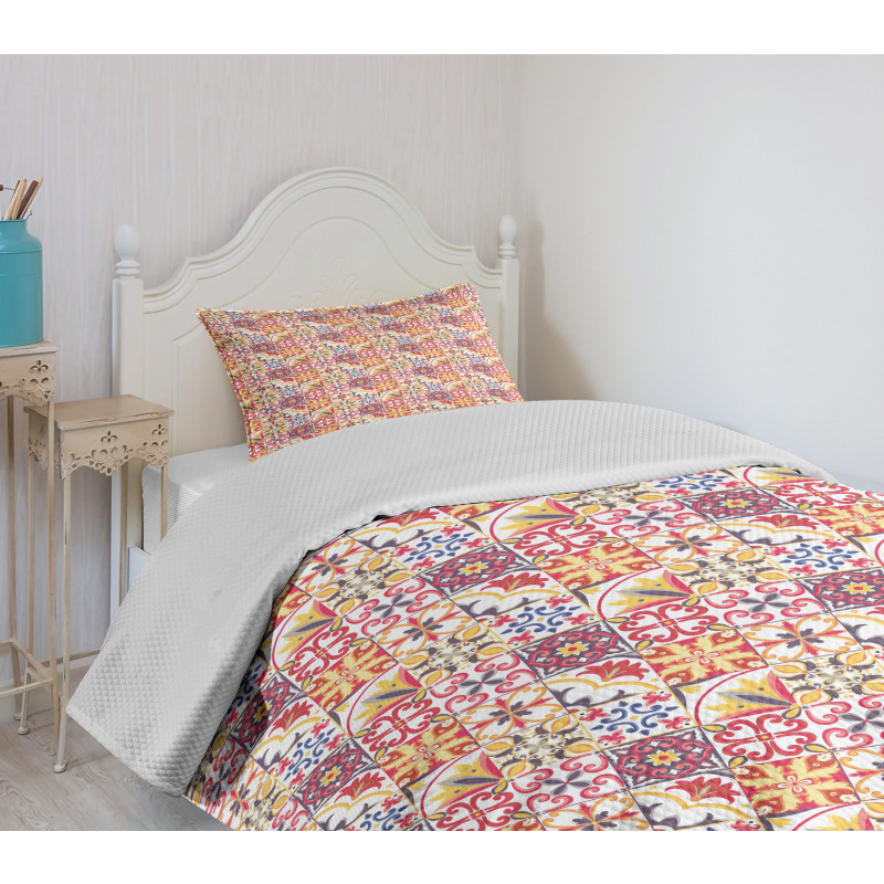 Italian Inspired Motif Bedspread Set