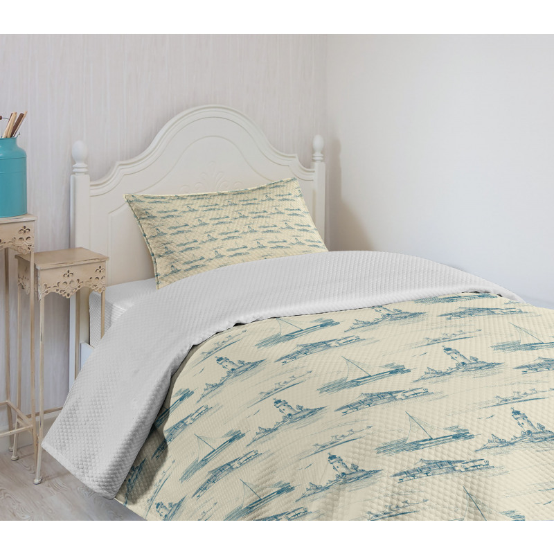 Summertime Lines Bedspread Set