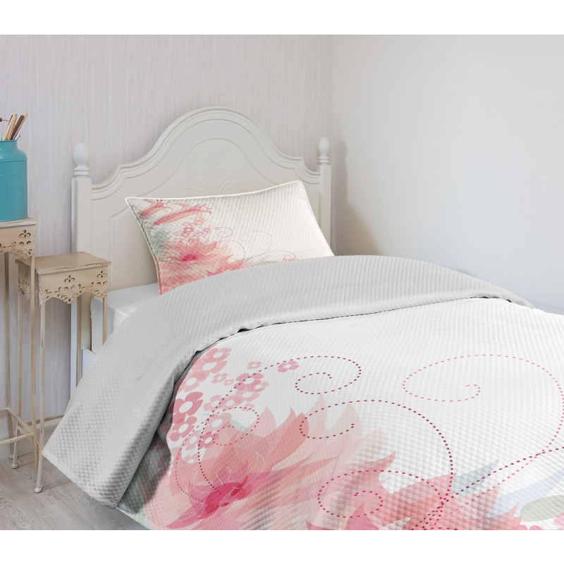 Romance Watercolor Bedspread Set