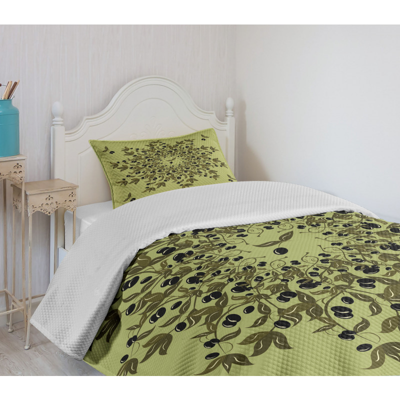 Fruit Branches Bedspread Set