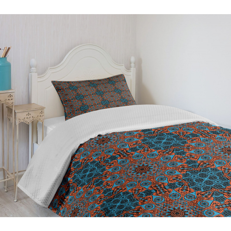 Chinese Lace Motif Bedspread Set