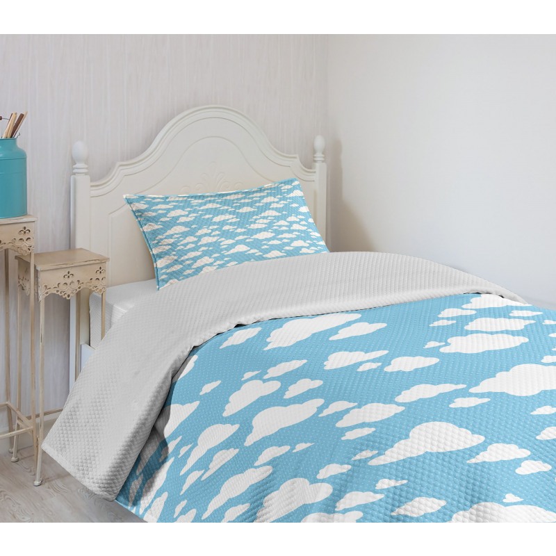 Clear Summer Sky Pattern Bedspread Set