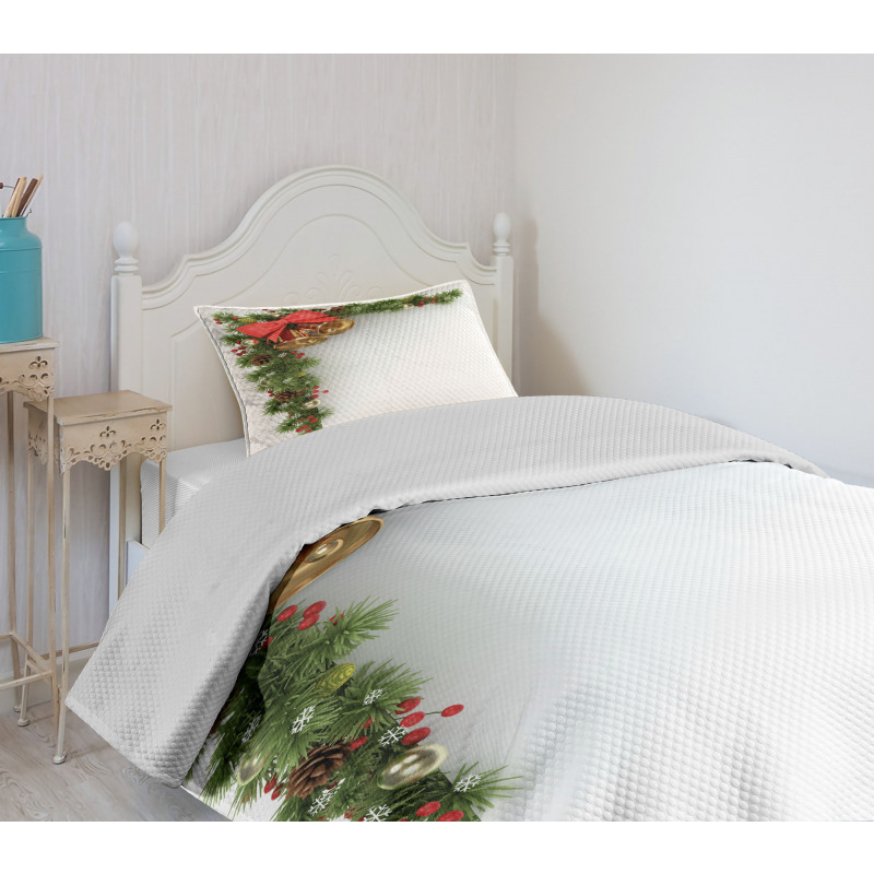 Xmas Corner Bell Bedspread Set