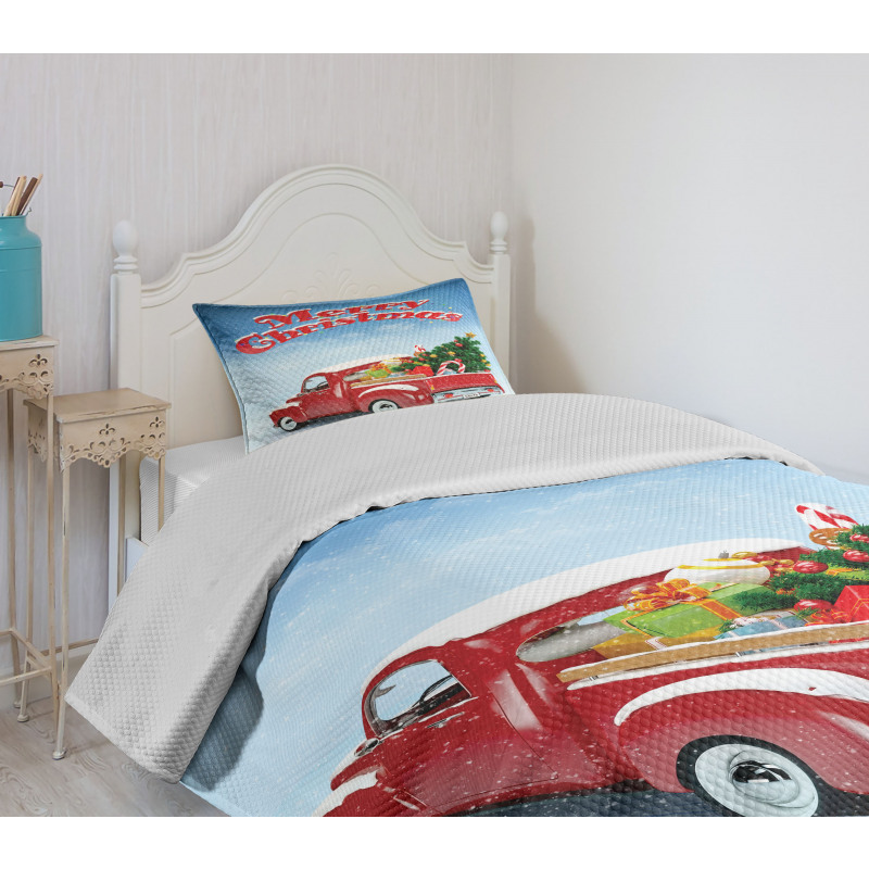 Pickup Truck Ornate Bedspread Set