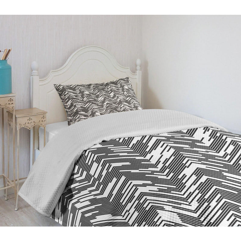 Chaotic Chevron Bedspread Set