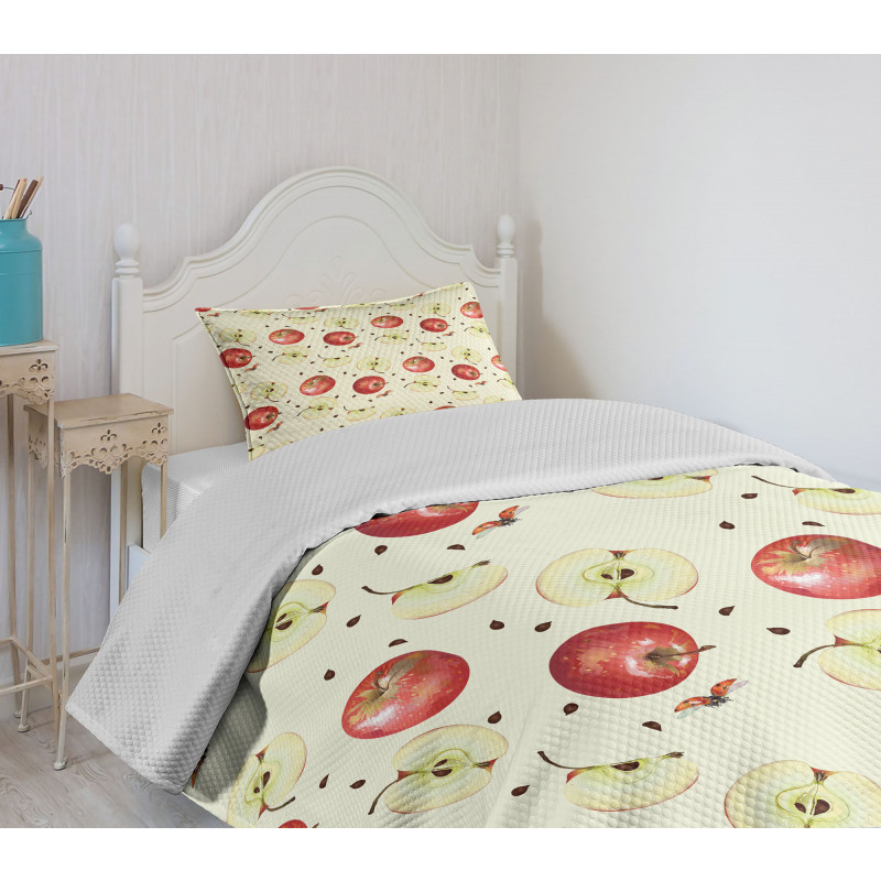 Seeds of Winter Fruits Bedspread Set