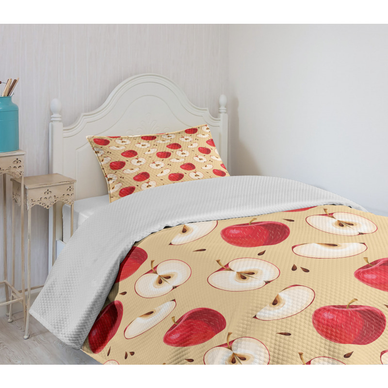 Fresh Fruit Slices Pie Bedspread Set