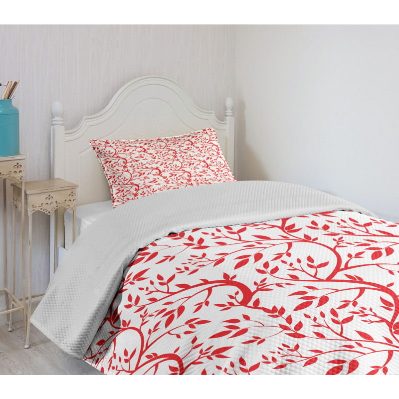 Branches Full of Leaves Bedspread Set