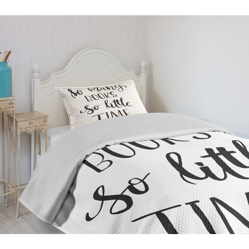 Inspirational Modern Words Bedspread Set