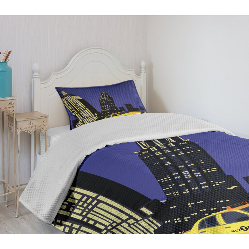 Taxi New York American Bedspread Set