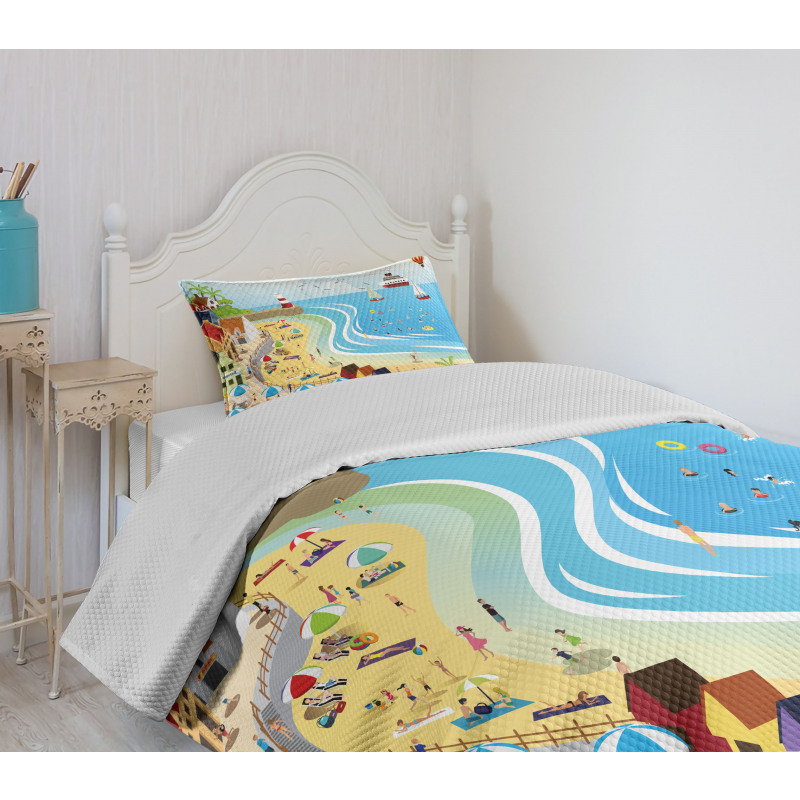 Holiday Destinations Bedspread Set