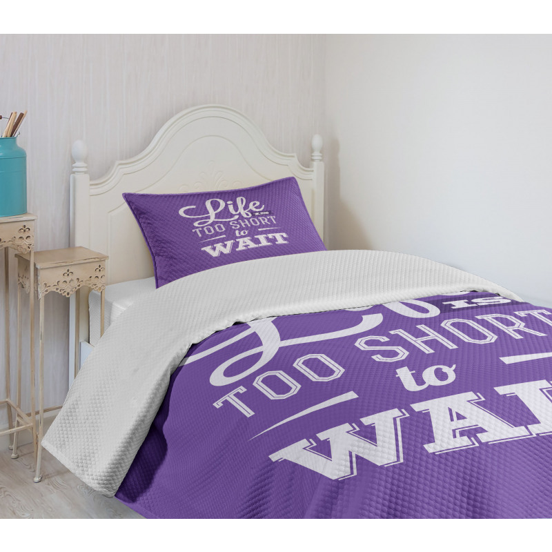 Carpe Diem Style Bedspread Set