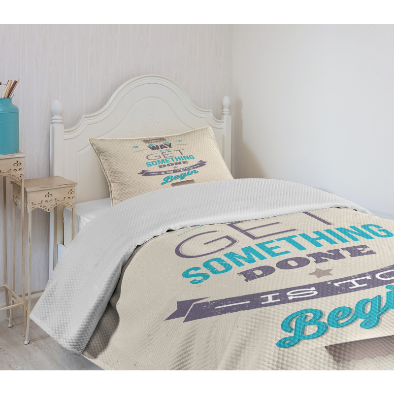 Leadership Words Bedspread Set