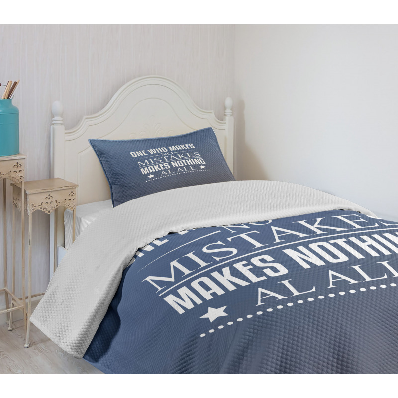 Value of Mistakes Bedspread Set