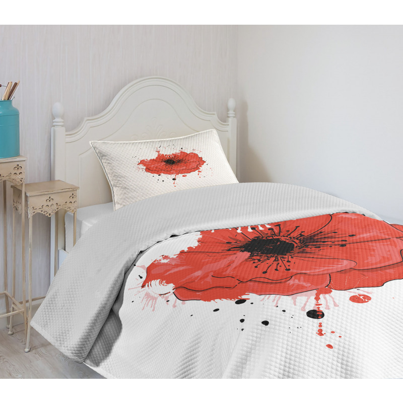 Head of Opiate Flower Art Bedspread Set