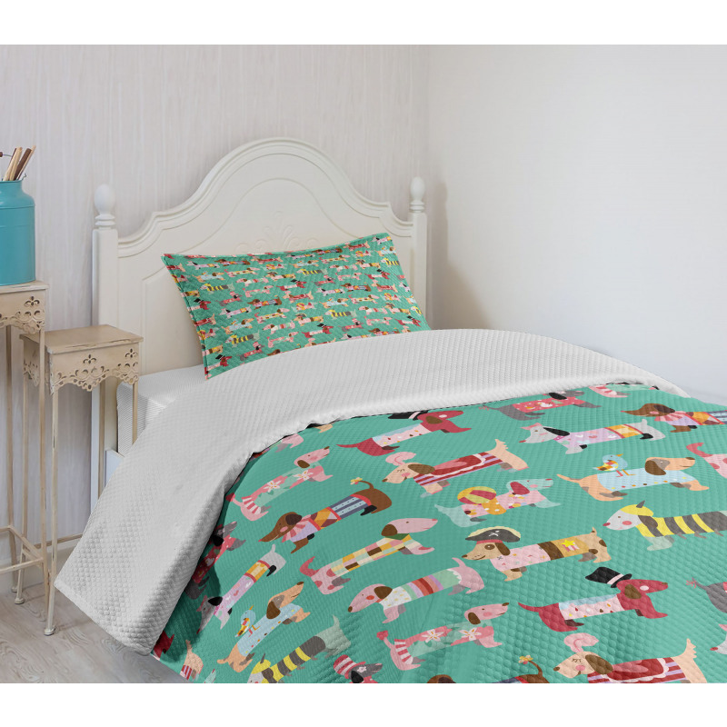 Abstract Dress Bedspread Set