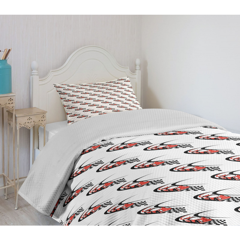 Formula Race Rally Win Bedspread Set