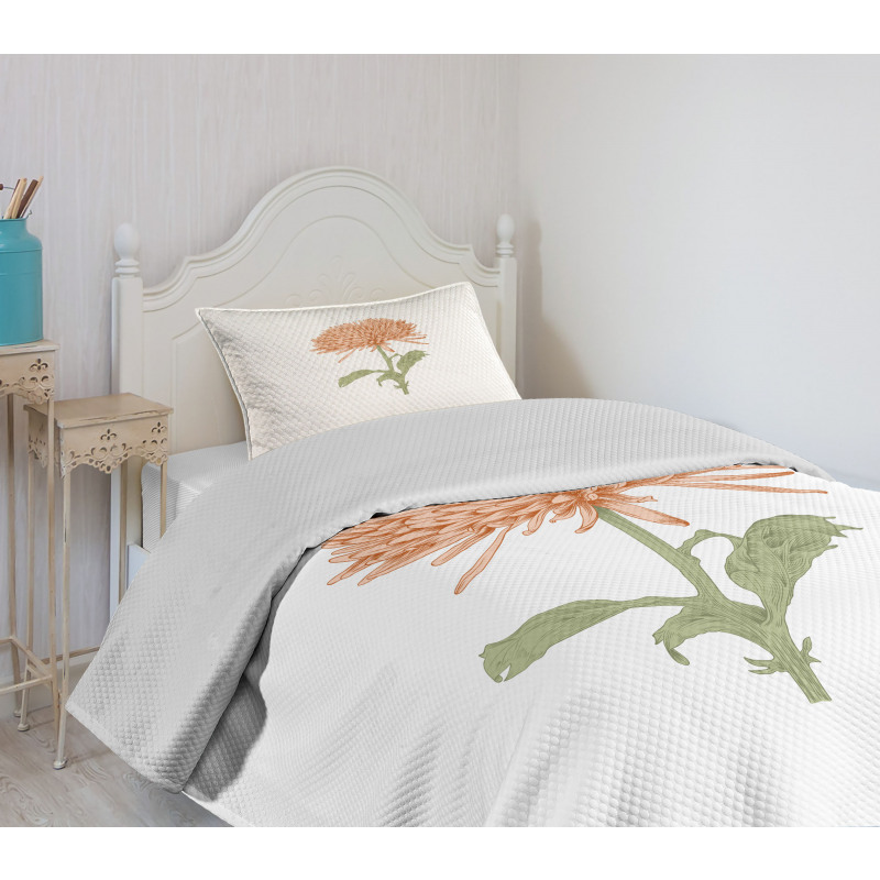 Retro Blooming Nature Bedspread Set